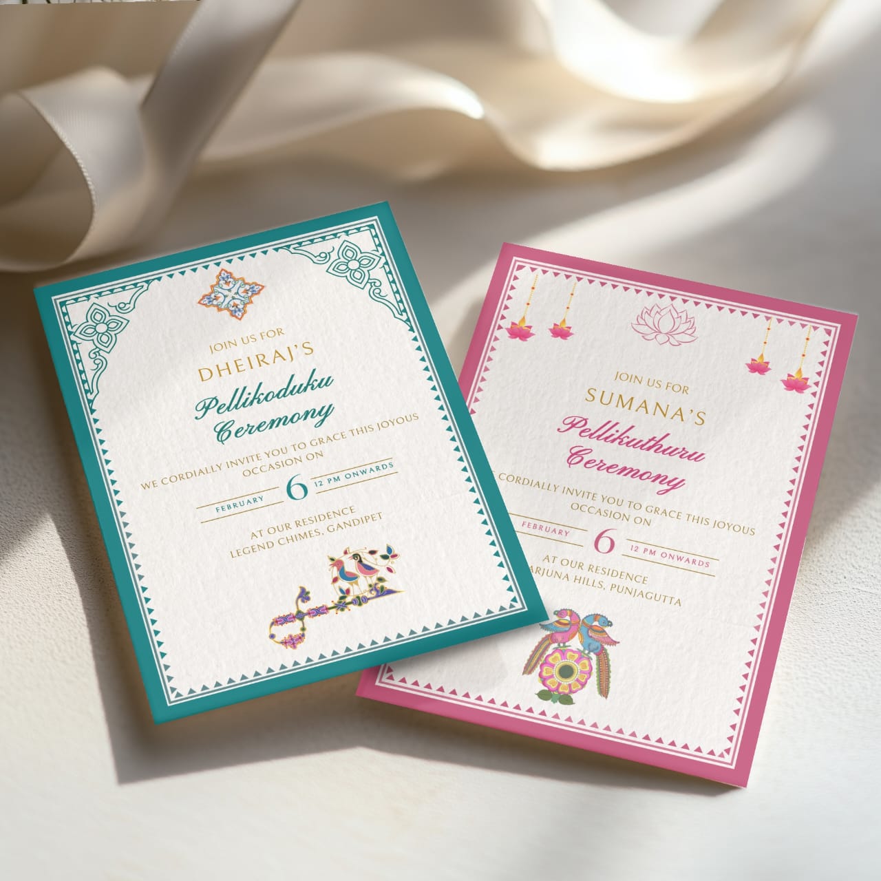 Personalized Digital Invites - Videos - Custom Wedding