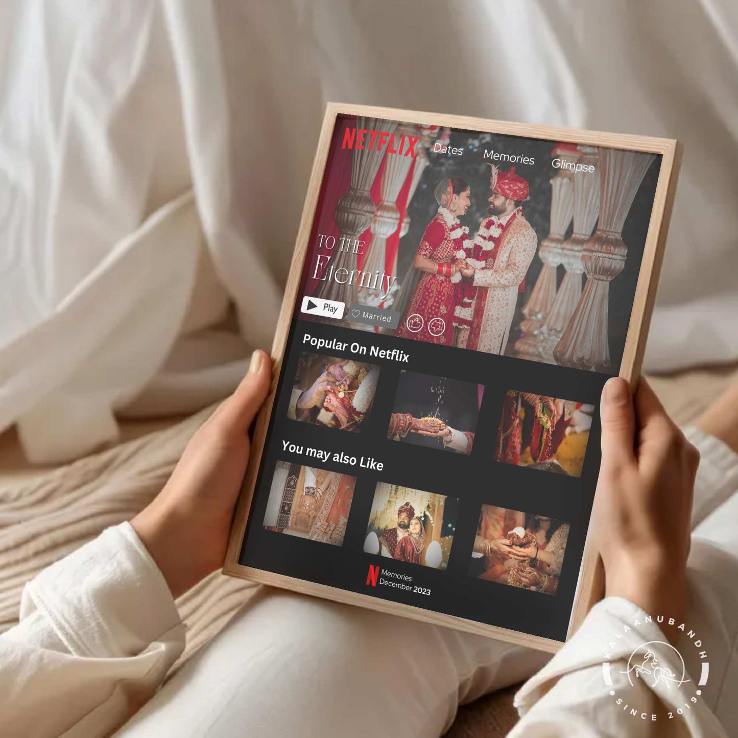 Netflix-Themed Photo Collage – Personal Moments on Display